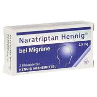 Naratriptan Hennig bei Migräne 2,5 mg Filmtabletten