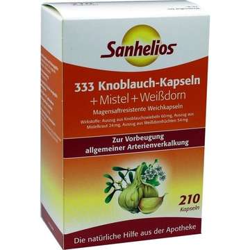 333 Knoblauch-Kapseln + Mistel + Weißdorn