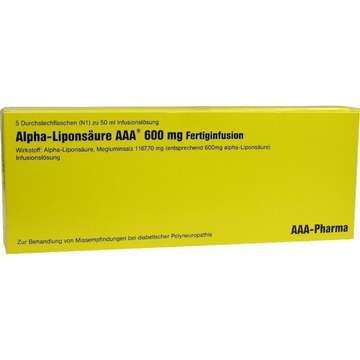 Alpha-Liponsäure AAA 600 mg Fertiginfusion