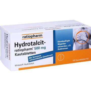 Hydrotalcit-ratiopharm 500 mg Kautabletten