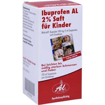 Ibuprofen AL 2% Saft für Kinder