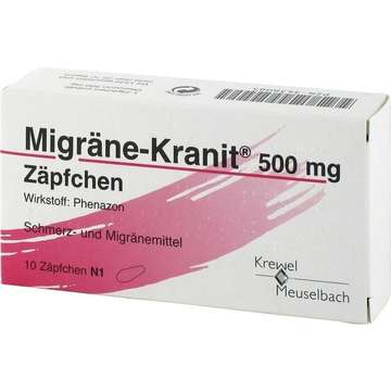 Migräne-Kranit 500 mg Zäpfchen