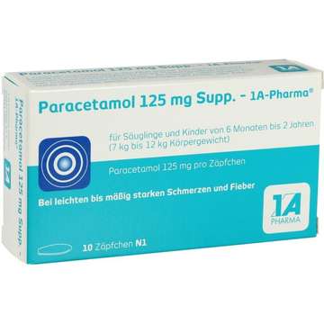 Paracetamol 125 Supp. - 1 A Pharma