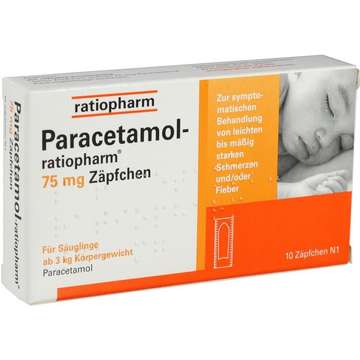 Paracetamol-ratiopharm 75 mg Zäpfchen