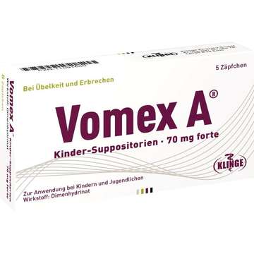 Vomex A Kinder-Suppositorien 70 mg forte