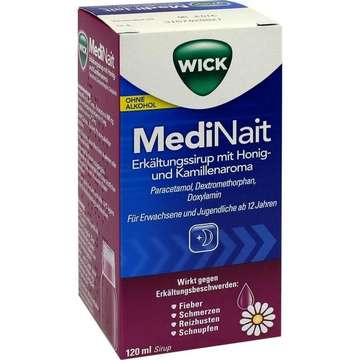 WICK MediNait Erkältungssirup mit Honig- und Kamillenaroma