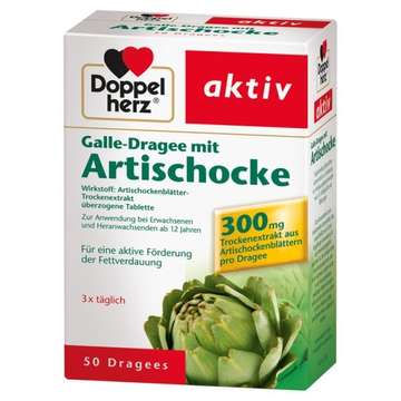 Galle-Dragee mit Artischocke