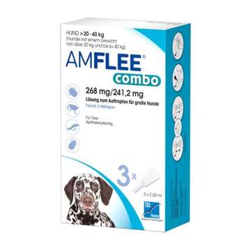 Amflee Combo 268 mg/241,2 mg Lösung zum Auftropfen für große Hunde