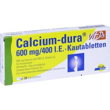 Calcium-dura Vit D3 600mg/400I.E