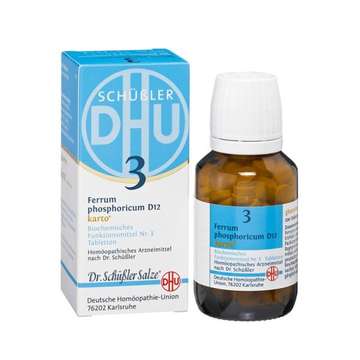 DHU Schüßler-Salz Nr.3 Ferrum phosphoricum D3 karto Biochemisches Funktionsmittel
