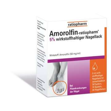 Amorolfin-ratiopharm 5 % wirkstoffhaltiger Nagellack