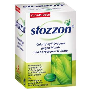 Stozzon Chlorophyll-Dragees gegen Mund- und Körpergeruch