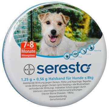 Seresto 1,25 g + 0,56 g Halsband für Hunde <= 8 kg