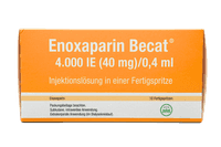 Enoxaparin Becat 4.000 IE (40 mg)/0,4 ml Injektionslösung in einer Fertigspritze