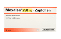 Mexalen 250 mg - Zäpfchen