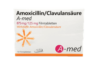 Amoxicillin/Clavulansäure A-med 875 mg/125 mg Filmtabletten