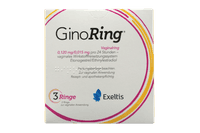 GinoRing Vaginalring 0,120 mg/0,015 mg pro 24 Stunden - vaginales Wirkstofffreisetzungssystem