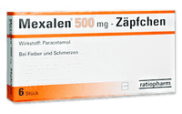 Mexalen 500 mg - Zäpfchen