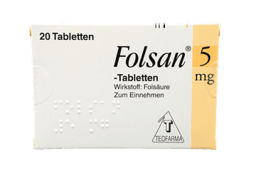 Folsan 5 mg - Tabletten