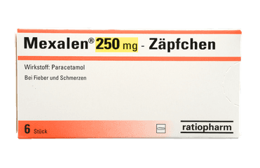 Mexalen 250 mg - Zäpfchen