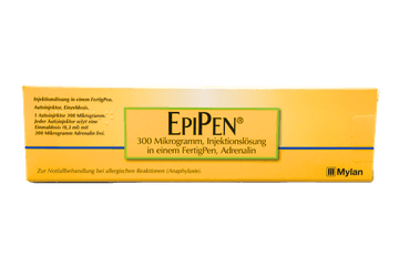 EpiPen 300 Mikrogramm Injektionslösung in einem FertigPen