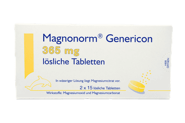 Magnonorm Genericon 365 mg lösliche Tabletten