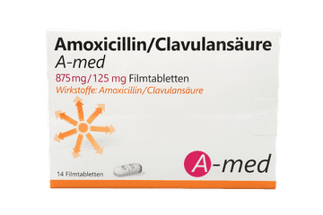 Amoxicillin/Clavulansäure A-med 875 mg/125 mg Filmtabletten