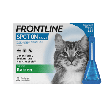 Frontline Spot on Katze 50 mg Lösung zum Auftropfen auf die Haut für Katzen