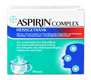 Aspirin Complex Heißgetränk 500 mg / 30 mg Granulat zur Herstellung einer Suspension zum Einnehmen