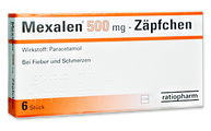 Mexalen 500 mg - Zäpfchen