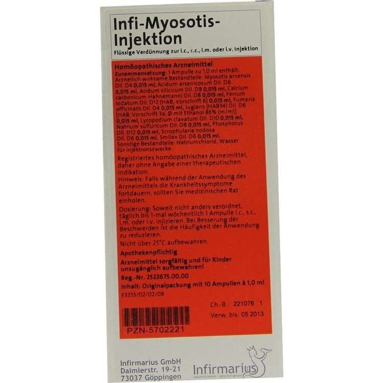 Infi-Myosotis-Injektion