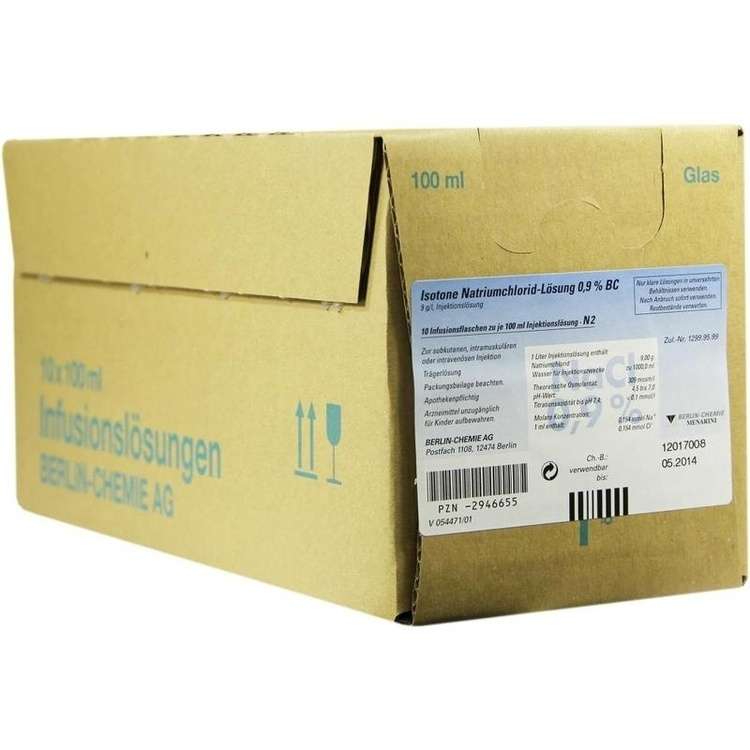Isotone Natriumchloridlösung 0,9 % Braun