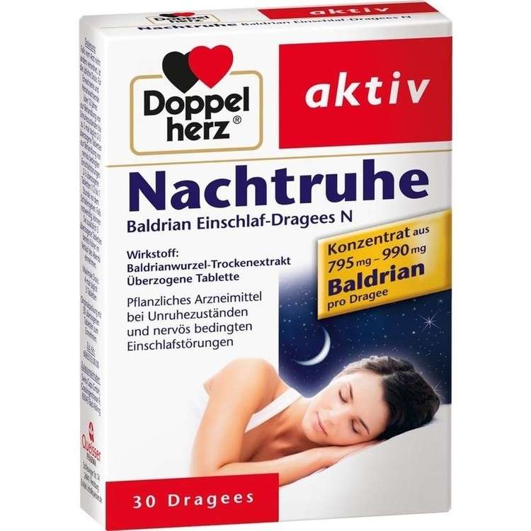 Nachtruhe Baldrian Einschlaf-Dragees N