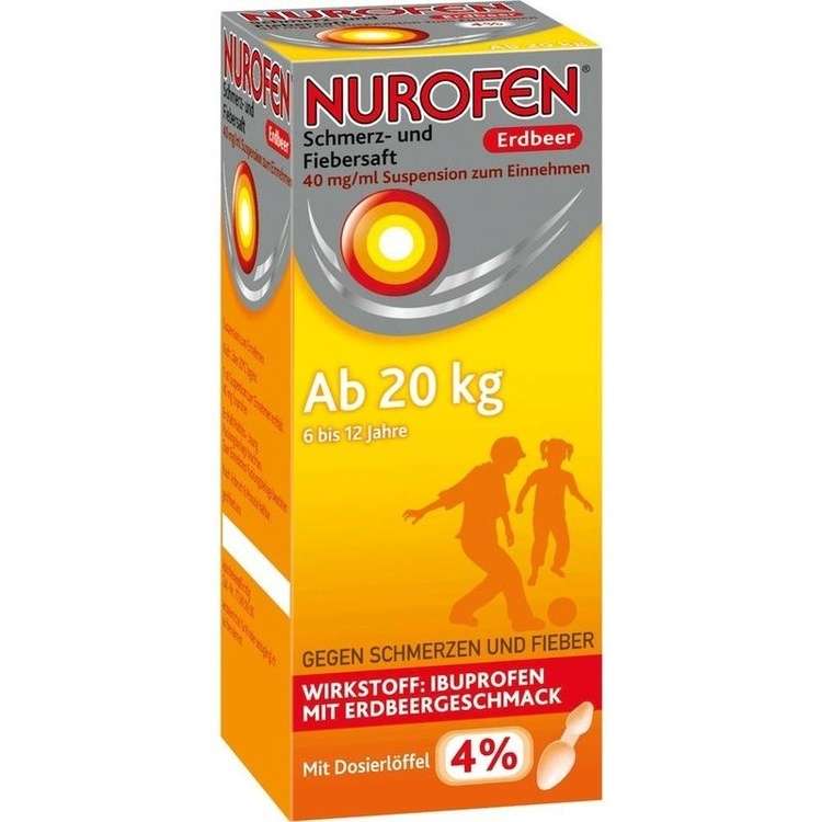 Nurofen Schmerz- und Fiebersaft Erdbeer 40 mg/ml Suspension zum Einnehmen