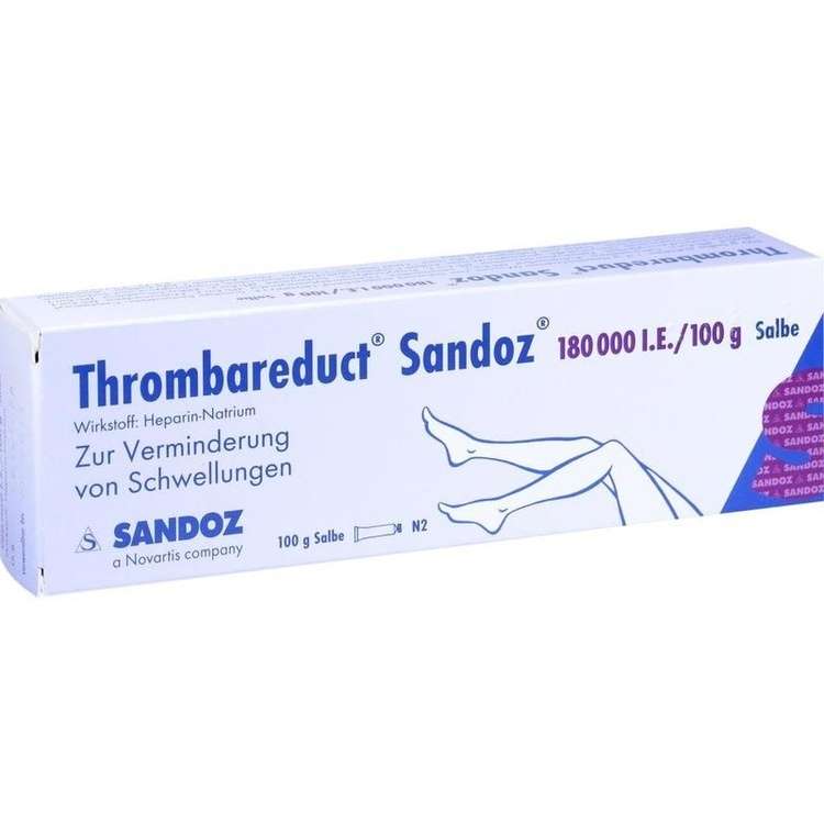 Thrombareduct Sandoz 180 000 I.E. / 100g Salbe