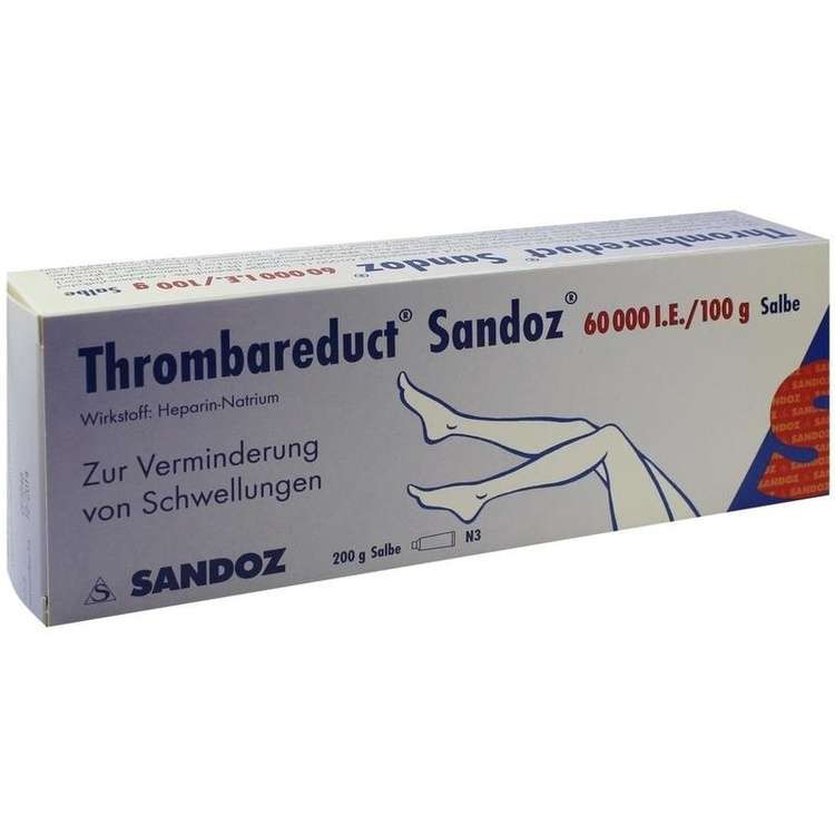 Thrombareduct Sandoz 60 000 I.E. / 100g Salbe