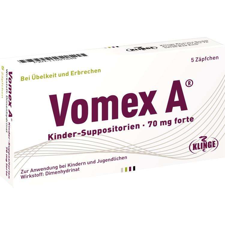 Vomex A Kinder-Suppositorien 70 mg forte
