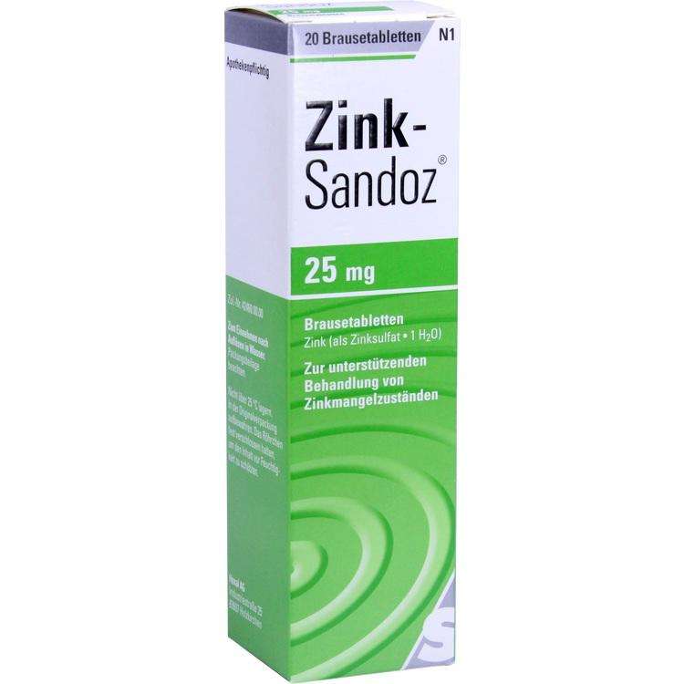 Zink-Sandoz 20mg Filmtabletten