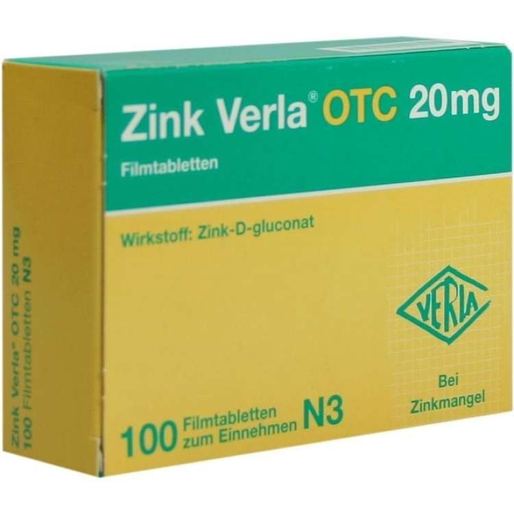 Zink Verla 20 mg