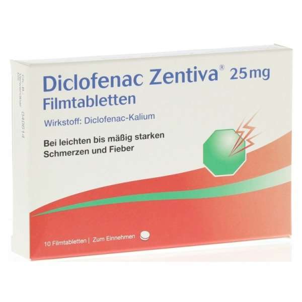 Diclofenac Zentiva 25 mg Filmtabletten
