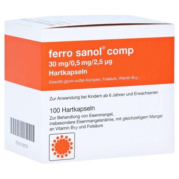 Ferro sanol comp 30mg/0,5mg/2,5µg Hartkapseln