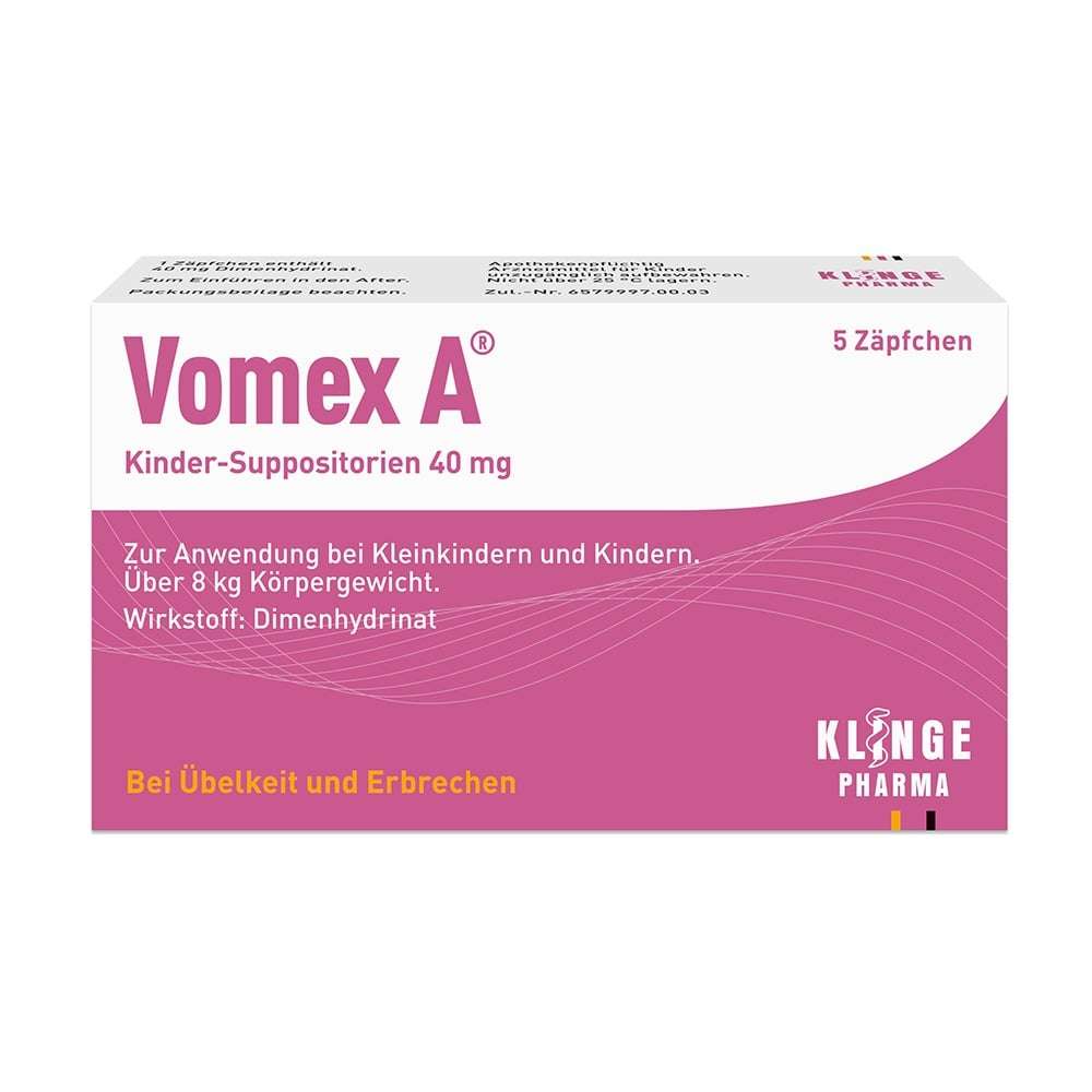 Vomex A Kinder-Suppositorien 40 mg