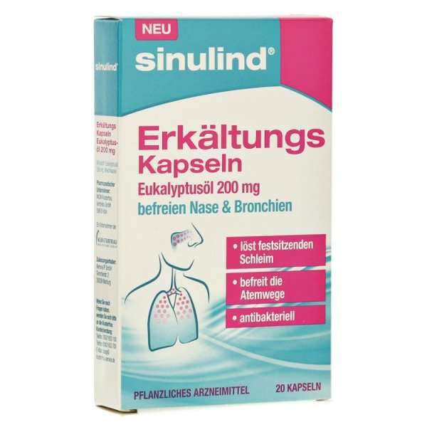 Erkältungs Kapseln Eukalyptusöl 200 mg
