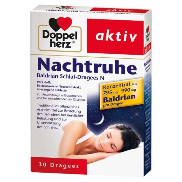 Nachtruhe Baldrian Schlaf-Dragees N