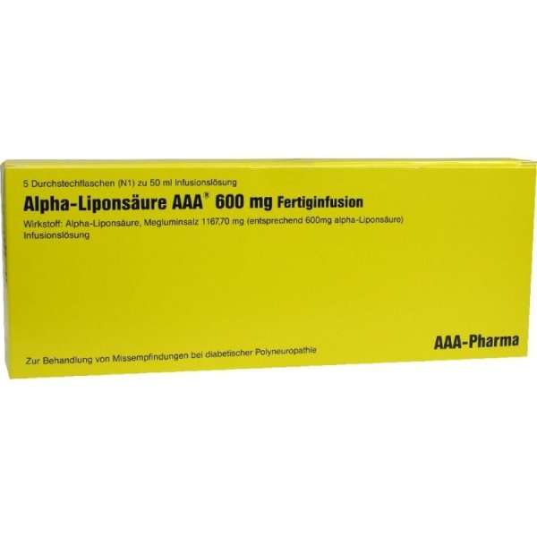 Alpha-Liponsäure AAA 600 mg Fertiginfusion