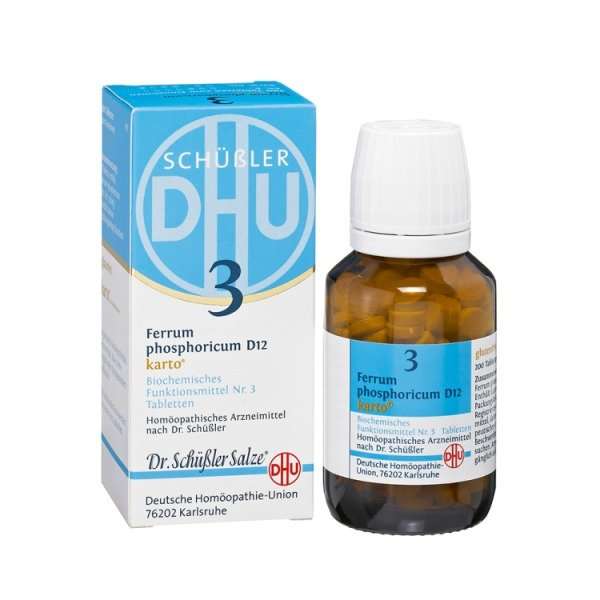 DHU Schüßler-Salz Nr.3 Ferrum phosphoricum D3 karto Biochemisches Funktionsmittel
