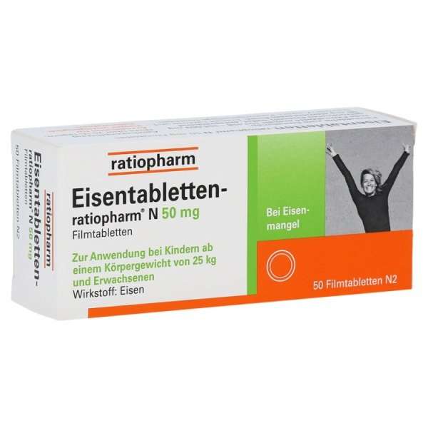 Eisentabletten-ratiopharm N 50 mg Filmtabletten