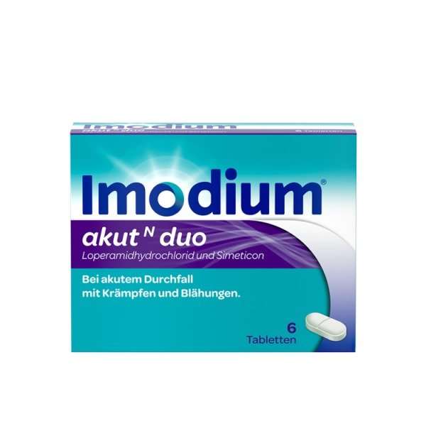 Imodium akut Duo 2 mg/125 mg Tabletten