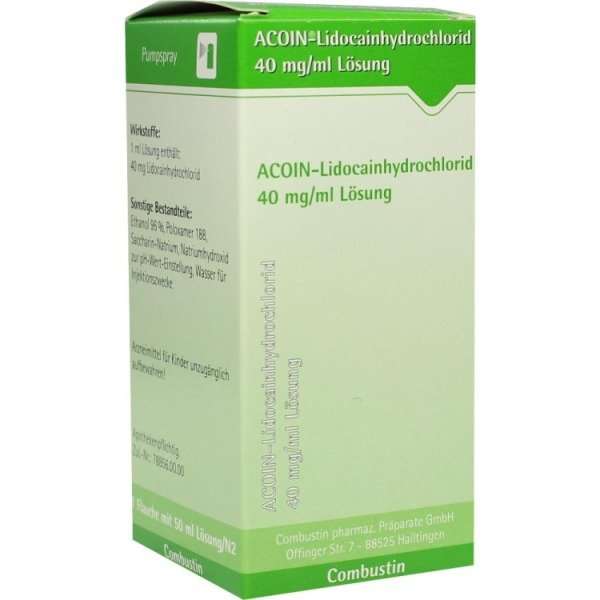Acoin - Lidocainhydrochlorid 40 mg/ml Lösung