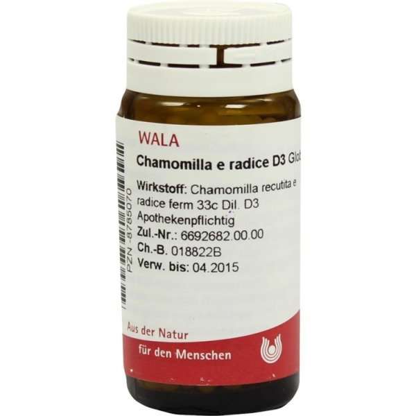 Chamomilla e radice D3 (Zulassung gilt auch für die Verdünnungsgrade: D6, D20, D30)